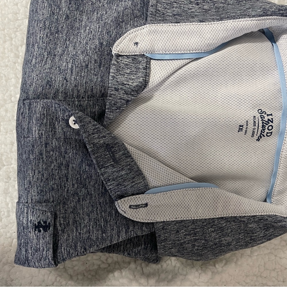 Izod Men's Polo Shirt - Heathered Blue